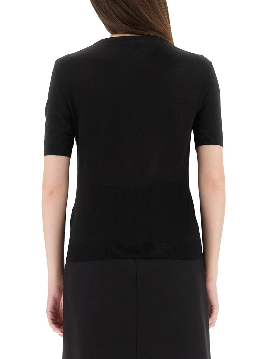 Versace Women's Logo Knit T-Shirt