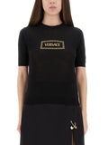 Versace Women's Logo Knit T-Shirt