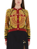 Versace Women's Baroque Silk Knit Cardigan