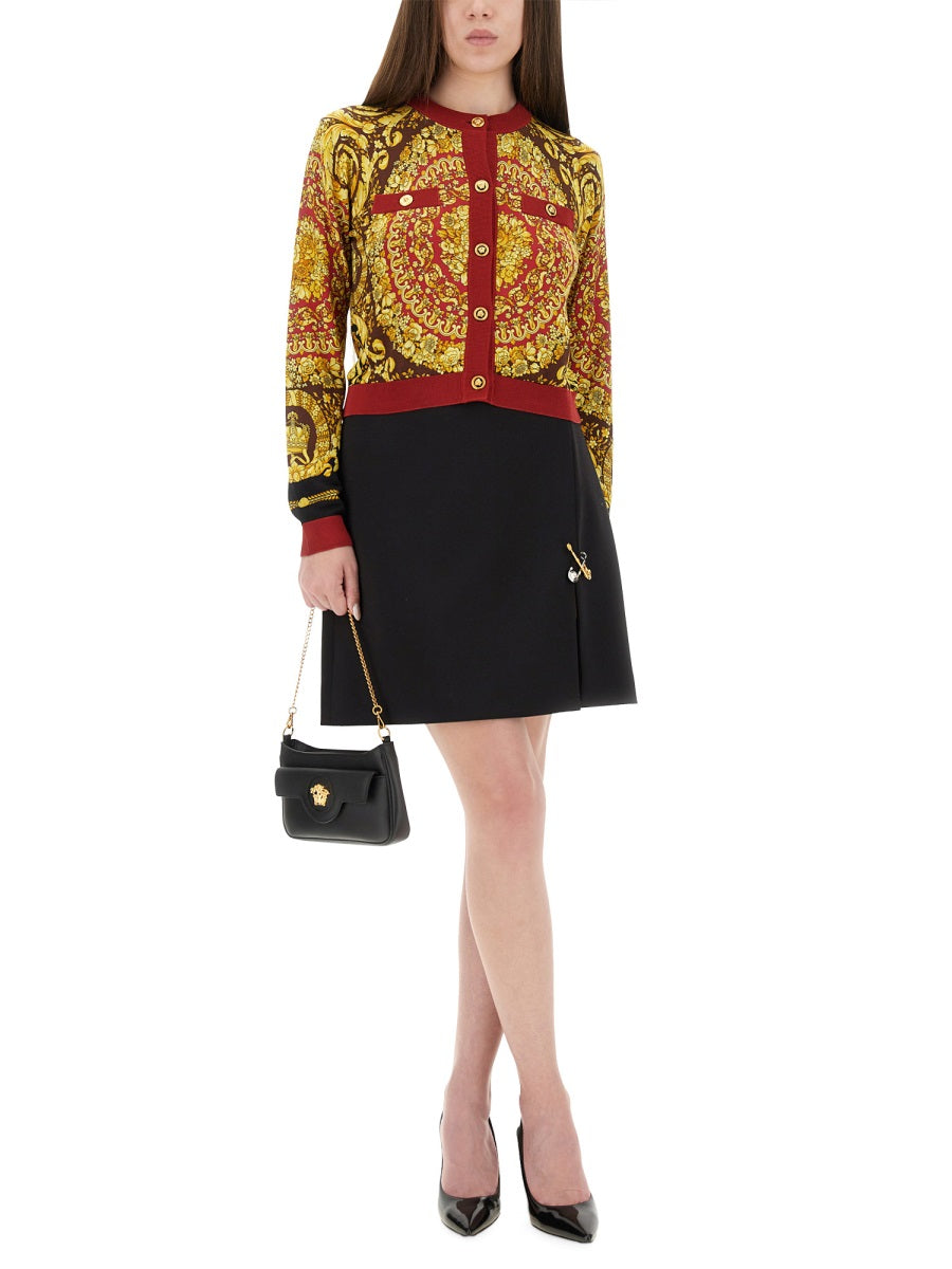 Versace Women's Baroque Silk Knit Cardigan