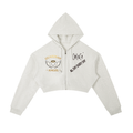 Essential Cropped Zip-Up Hoodie