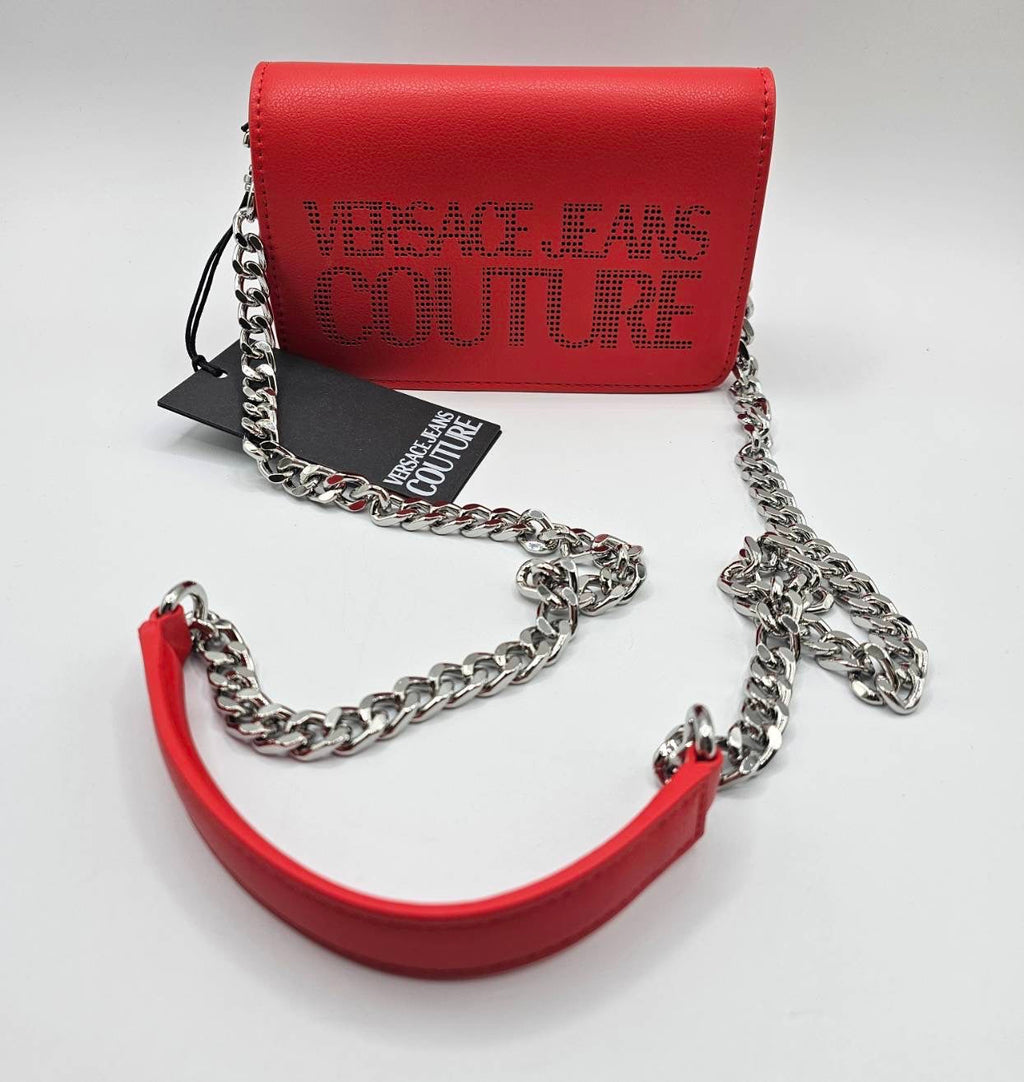 Versace Jeans Couture Red Logo Shoulder Bag