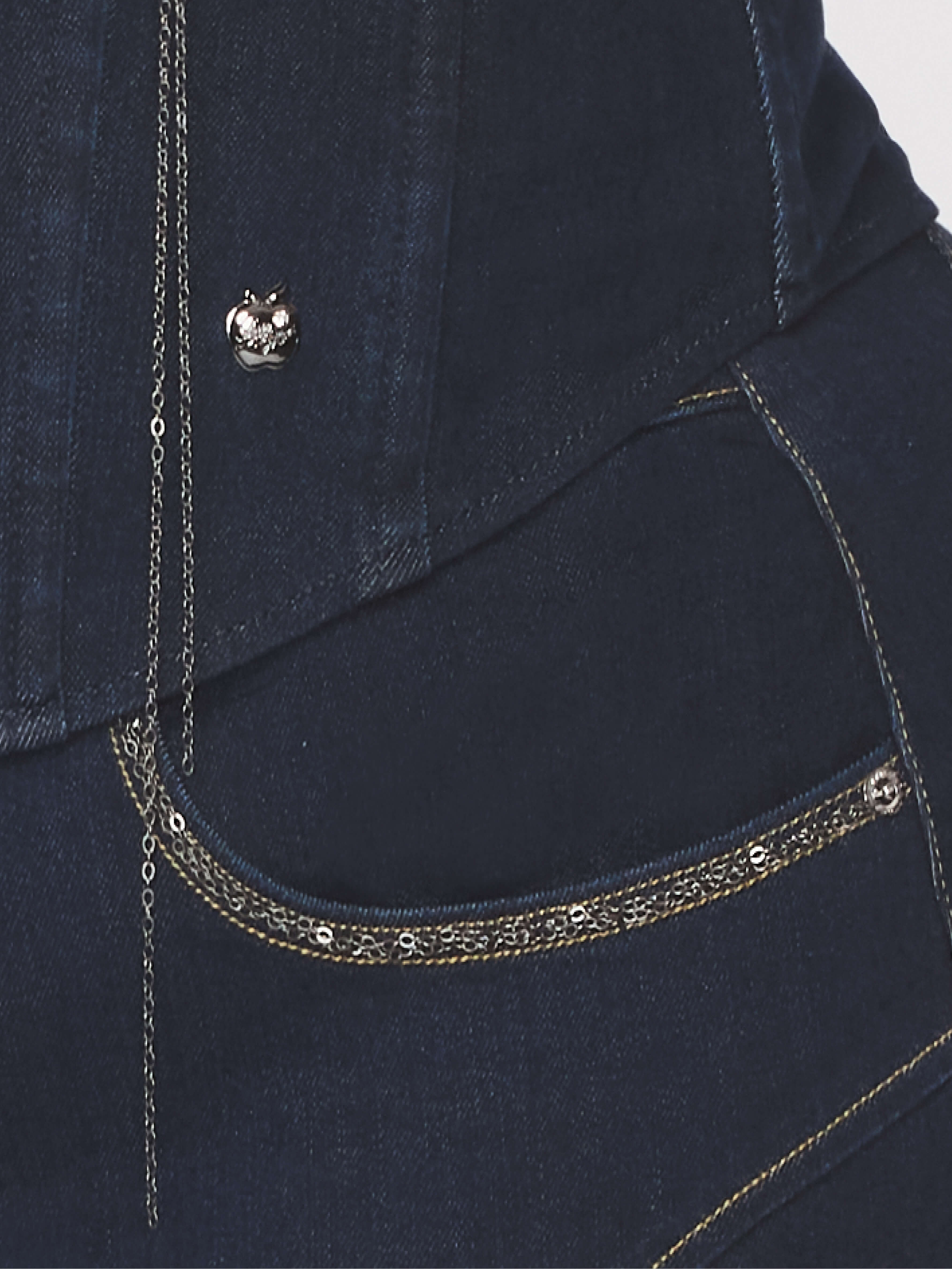 Denim Chain Link Corset