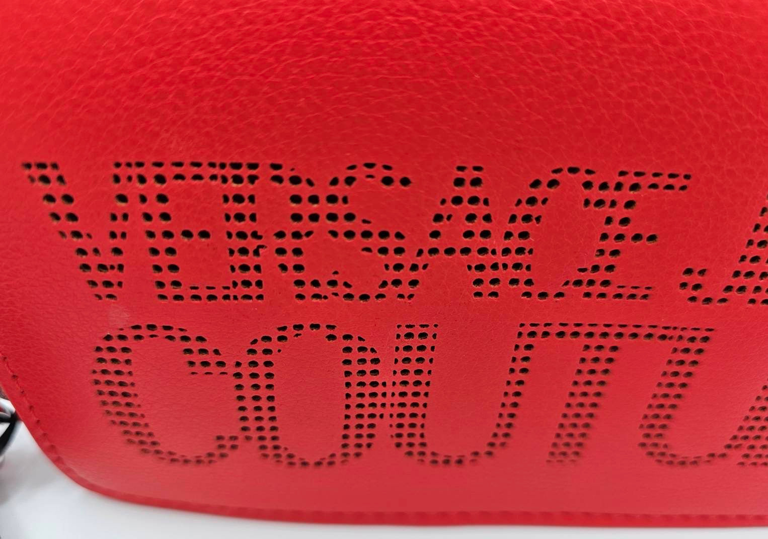 Versace Jeans Couture Red Logo Shoulder Bag