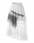 Sovereign Plaid Patchwork Maxi Skirt