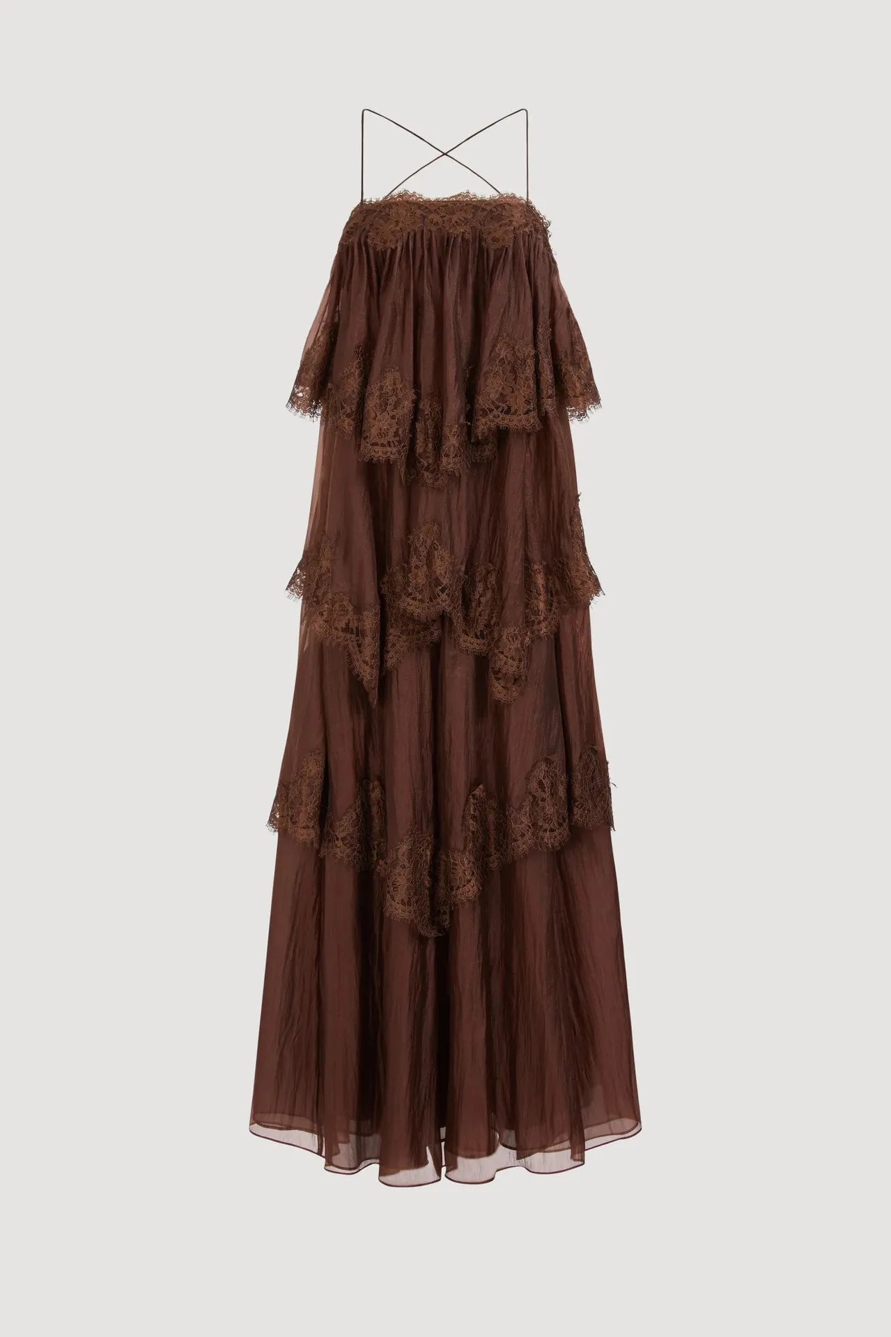 Divine Embroidered Tiered Maxi Dress