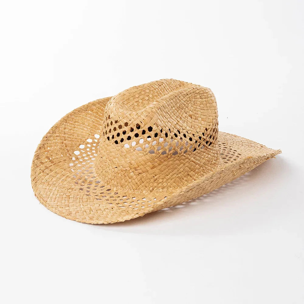 Adventurous Raffia Straw Cowboy Hat.