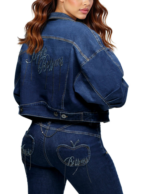 Denim Chain Link Jacket.