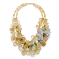 Magnetic Citrine Butterfly Pendant Necklace