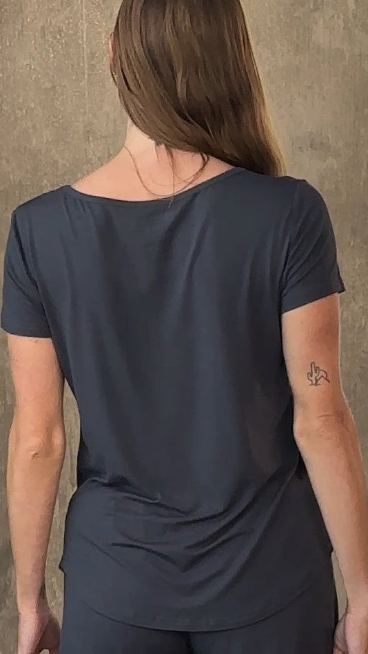 Women's Bamboo Lounge Set – T-Shirt & Shorts
