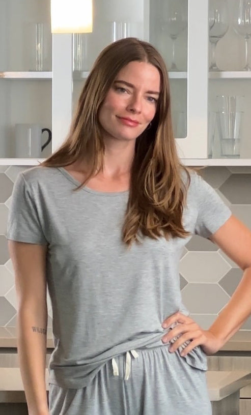 Women's Bamboo Lounge Set – T-Shirt & Shorts
