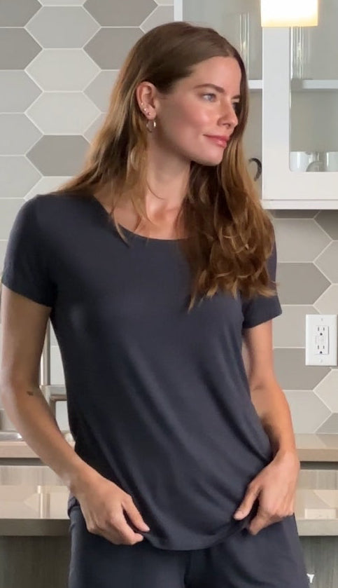 Women's Bamboo Lounge Set – T-Shirt & Shorts